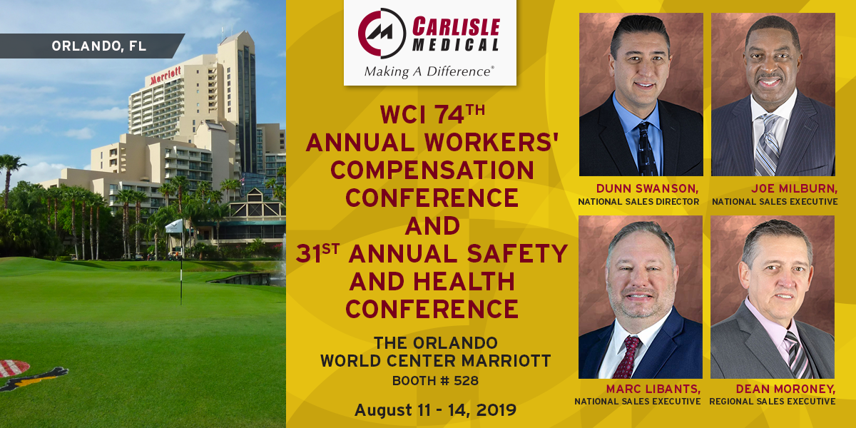 Carlisle Medical will be exhibiting at the WCI 74th Annual Workers